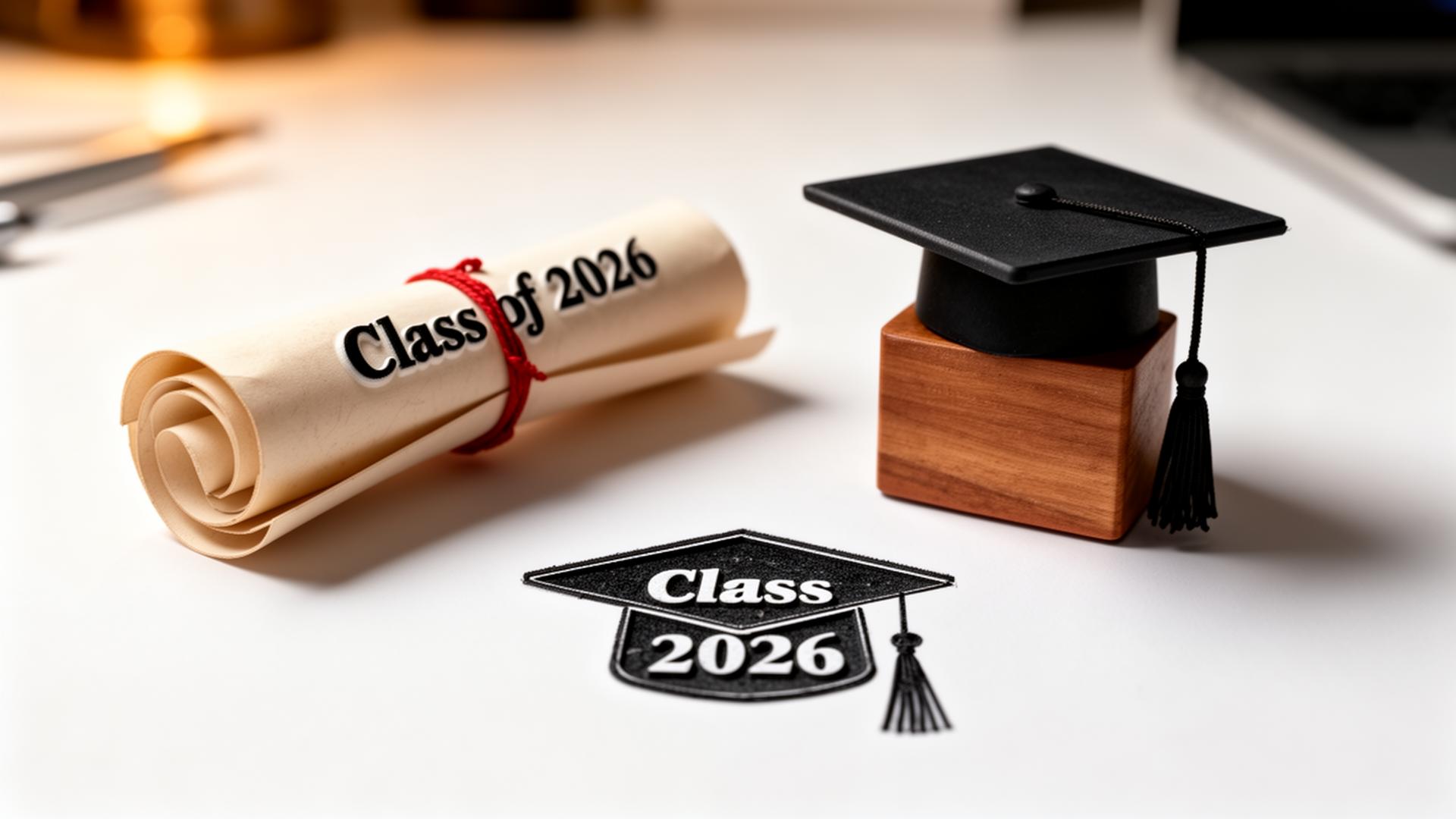 Custom Graduation Stamps — Class of 2026 AI-Designed Rubber Stamps ...